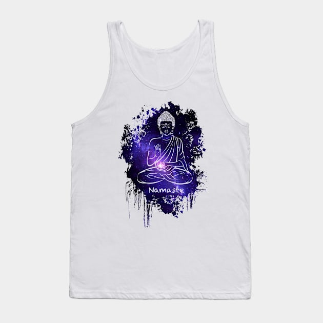 Buddha Galaxy Universe Tank Top by Nirvanax Studio